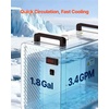 image:imageVEVOR Industrial Water Chiller 5460 BTUh Industrial Water Cooler Cooling System with Compressor 18 Gal Tank Capacity 34GPM Max Flow Laser Chiller for CO2 Laser Engraving amp Cutting Machine